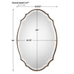 Modern Accents Shaped Beveled Mirror