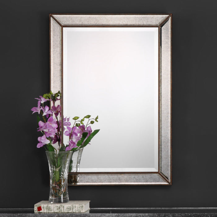 Modern Accents Beveled Antique Panels Mirror