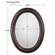 Modern Accents Simple Oval Mirror