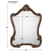 Modern Accents Scroll Frame Mirror