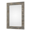Modern Accents Aged Wood Frame Mirror