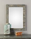 Modern Accents Aged Wood Frame Mirror
