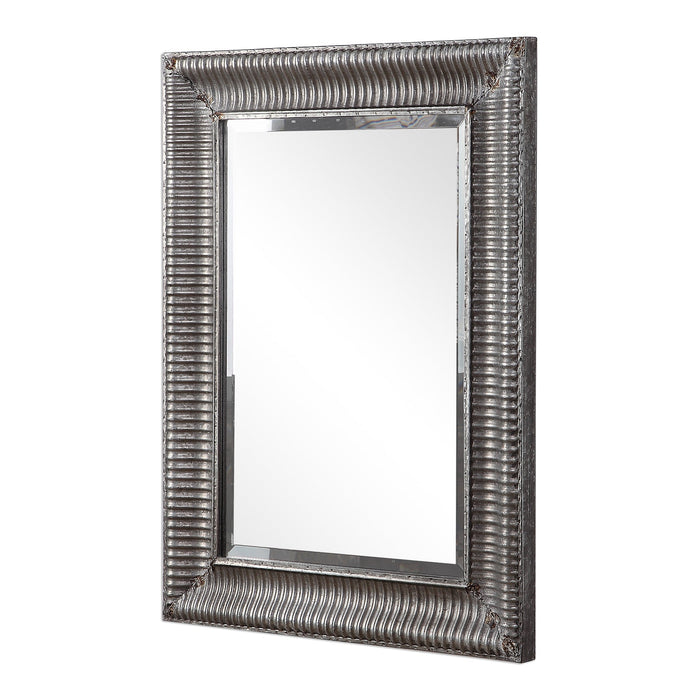 Modern Accents Raw Galvanized Metal Mirror