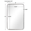 Modern Accents Burnished Rounded Corners Mirror