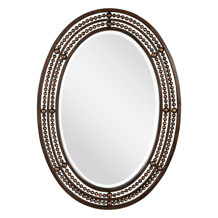 Modern Accents Hand Forged Beaded Mirror