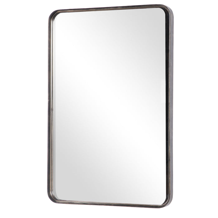 Modern Accents Rounded Metal Rectangular Mirror