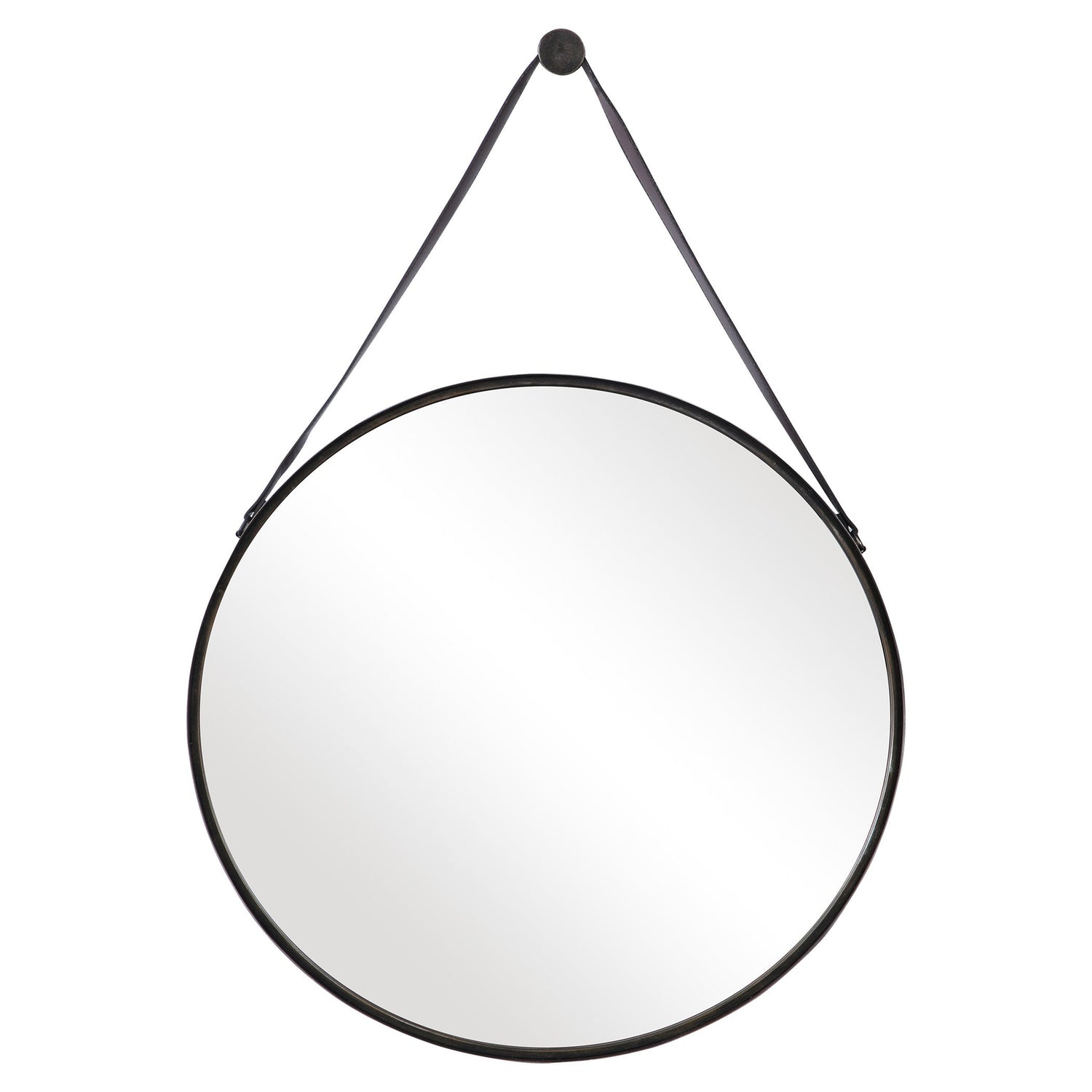 Modern Accents Round Hanging Mirror