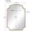 Modern Accents Arched Top Accent Mirror