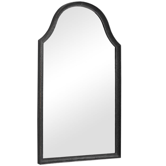 Modern Accents Hammered Metal Arched Mirror