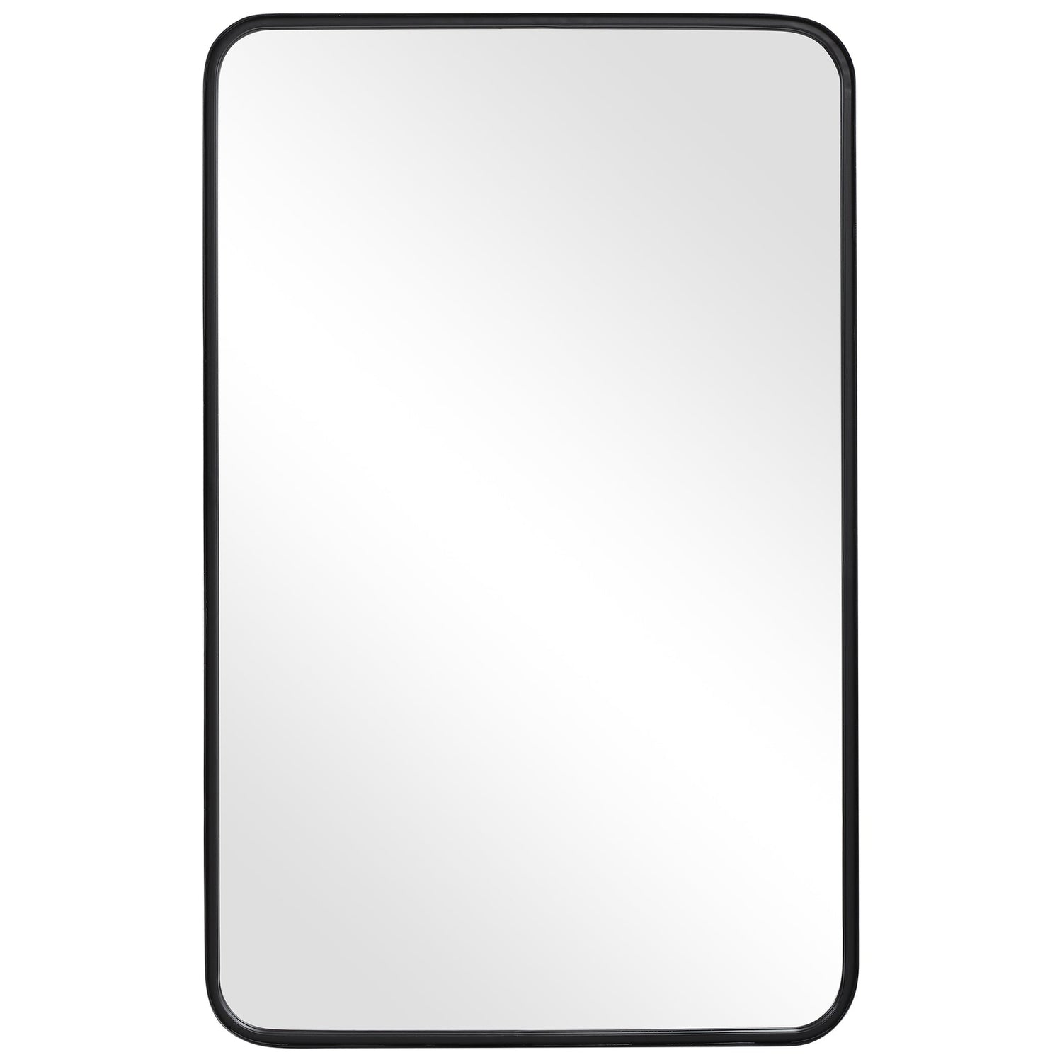 Modern Accents Metal Rounded Corners Mirror