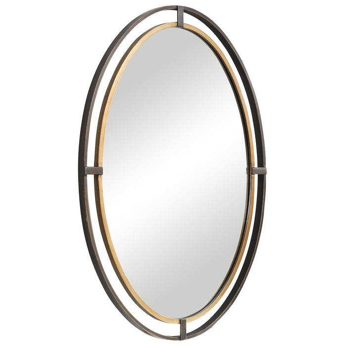 Modern Accents Oval Double Frame Mirror