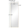 Modern Accents Thin Rectangular Mirror