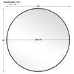 Modern Accents Clean Round Mirror
