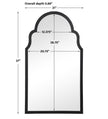 Modern Accents Iron Arch Top Mirror