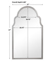 Modern Accents Iron Arch Top Mirror