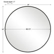 Modern Accents Clean Round Mirror