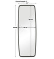 Modern Accents Shaped Rounded Corners Mirror