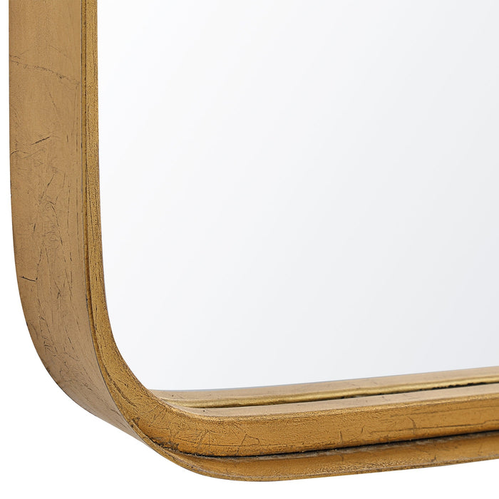 Modern Accents Shaped Rounded Corners Mirror