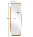 Modern Accents Shaped Rounded Corners Mirror