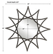 Uttermost Solaris Iron Star Mirror