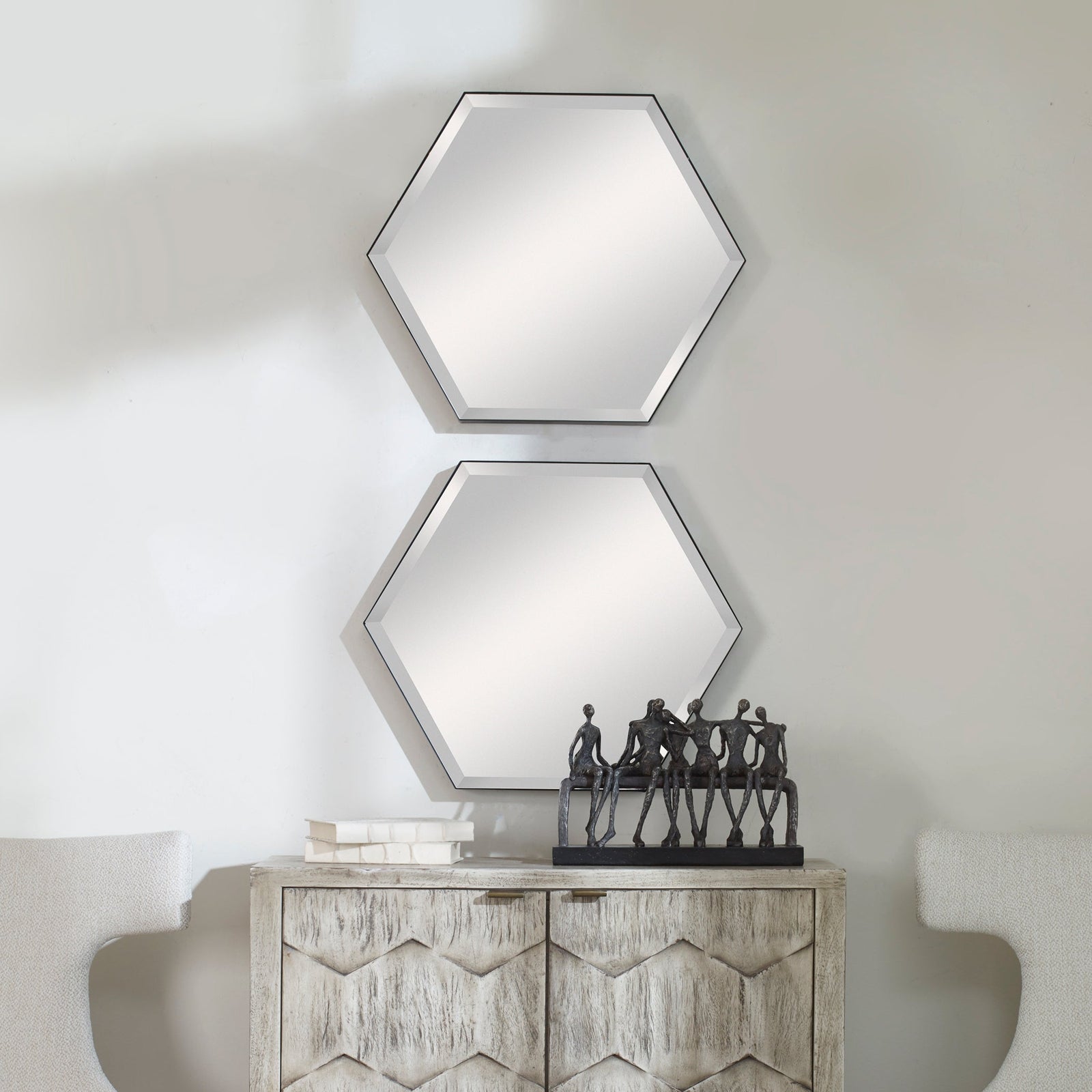Uttermost Amaya Octagonal Mirrors - Set of 2