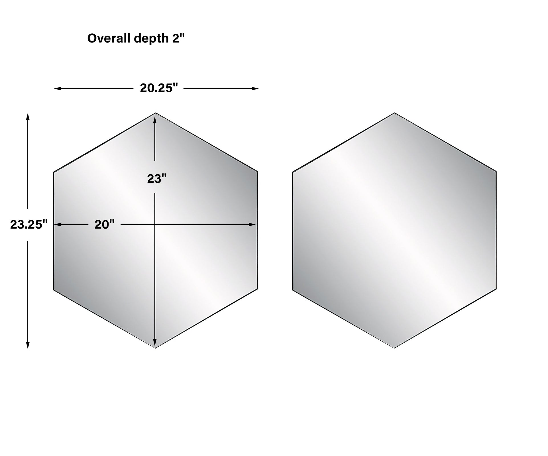 Uttermost Amaya Octagonal Mirrors - Set of 2