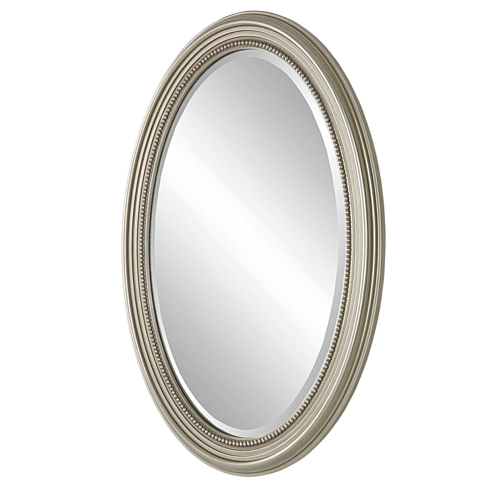 Modern Accents Beaded Oval Frame Mirror