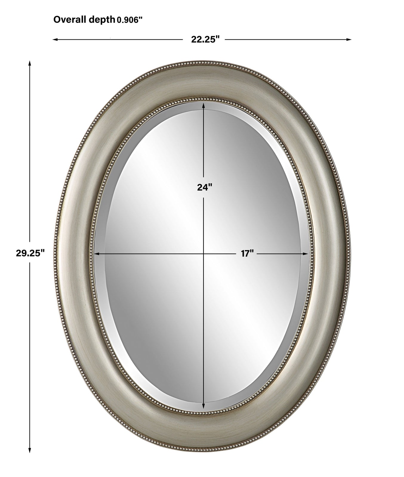 Modern Accents Simple Oval Mirror