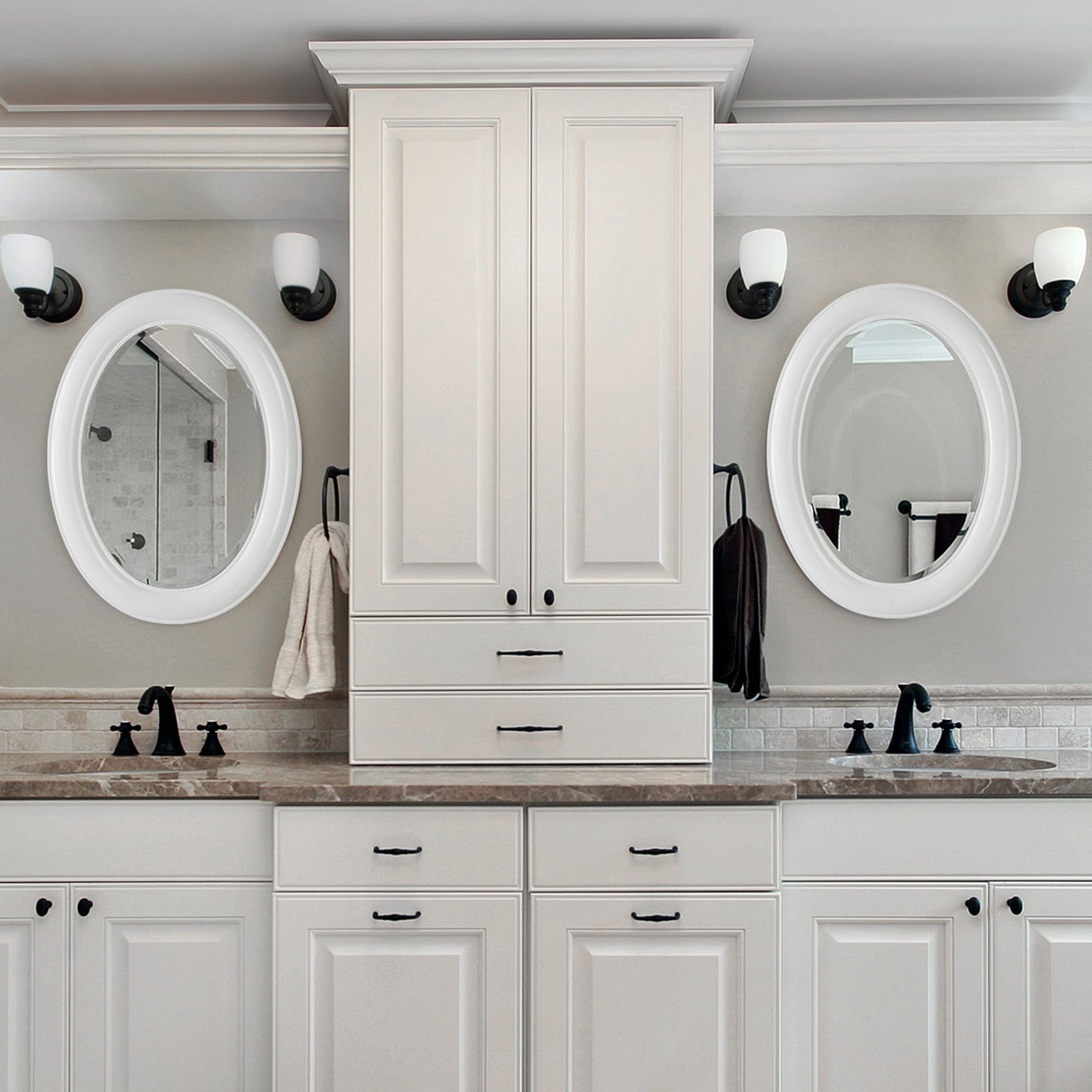 Modern Accents Simple Oval Mirror