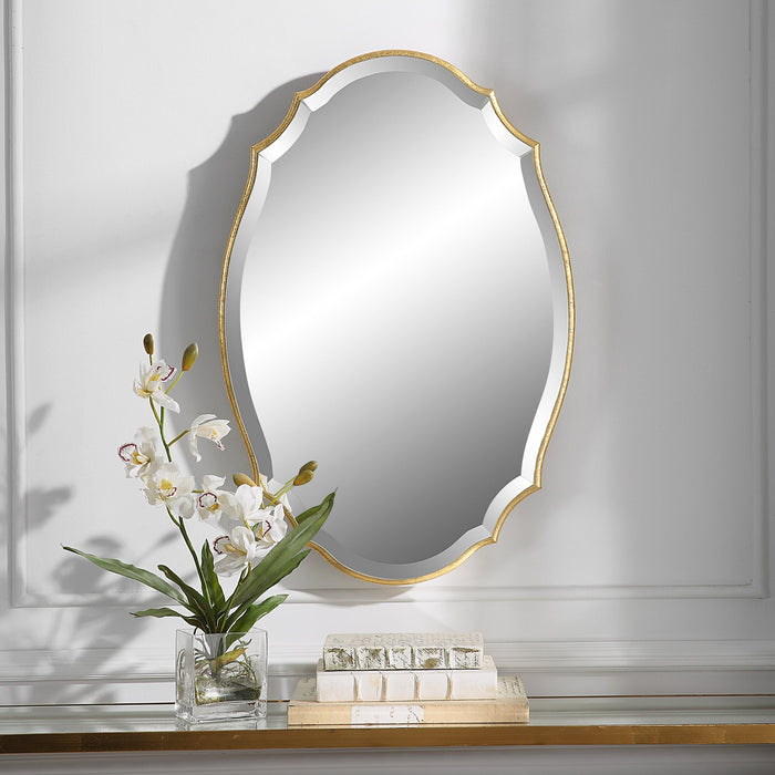 Modern Accents Shaped Beveled Mirror