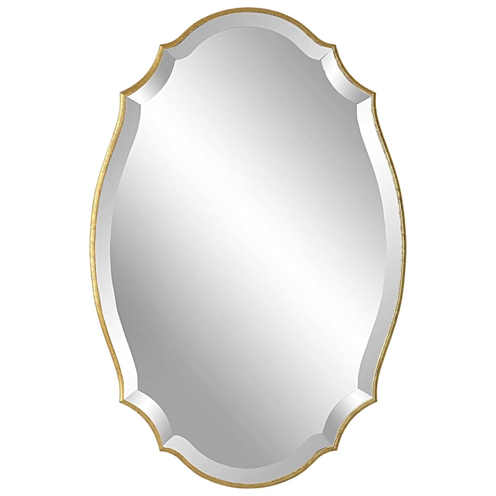Modern Accents Shaped Beveled Mirror
