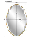 Modern Accents Shaped Beveled Mirror