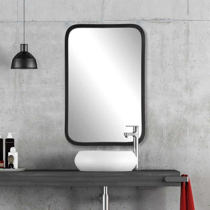 Modern Accents Rounded Corners Rectangular Mirror