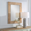Modern Accents Wood Chevron Frame Mirror