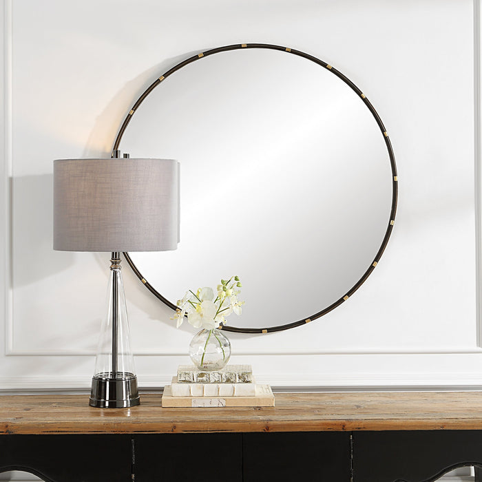 Modern Accents Sophisticated Round Mirror