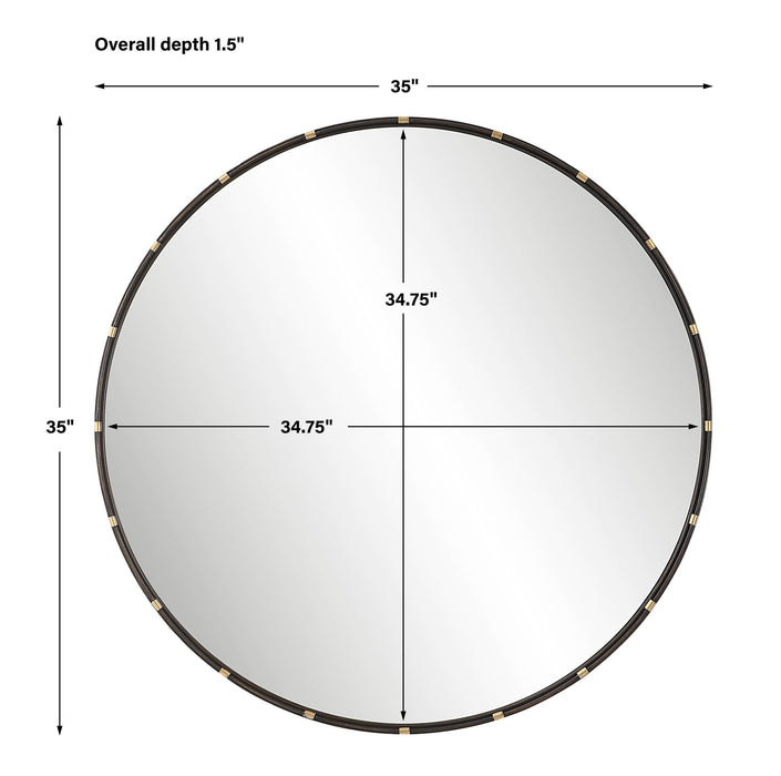 Modern Accents Sophisticated Round Mirror