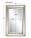 Modern Accents Elegant Beveled Mirror