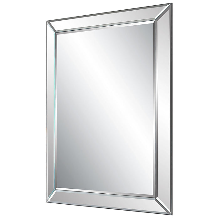 Modern Accents Elegant Frameless Beveled Mirror