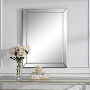 Modern Accents Elegant Frameless Beveled Mirror