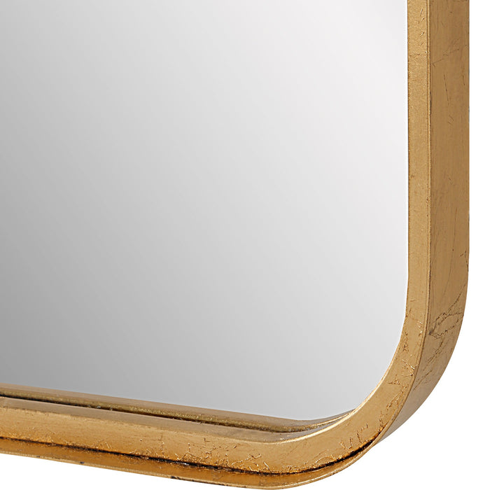 Modern Accents Metal Rounded Corners Mirror