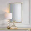 Modern Accents Metal Rounded Corners Mirror