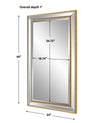 Modern Accents Rectangular Beveled Mirror