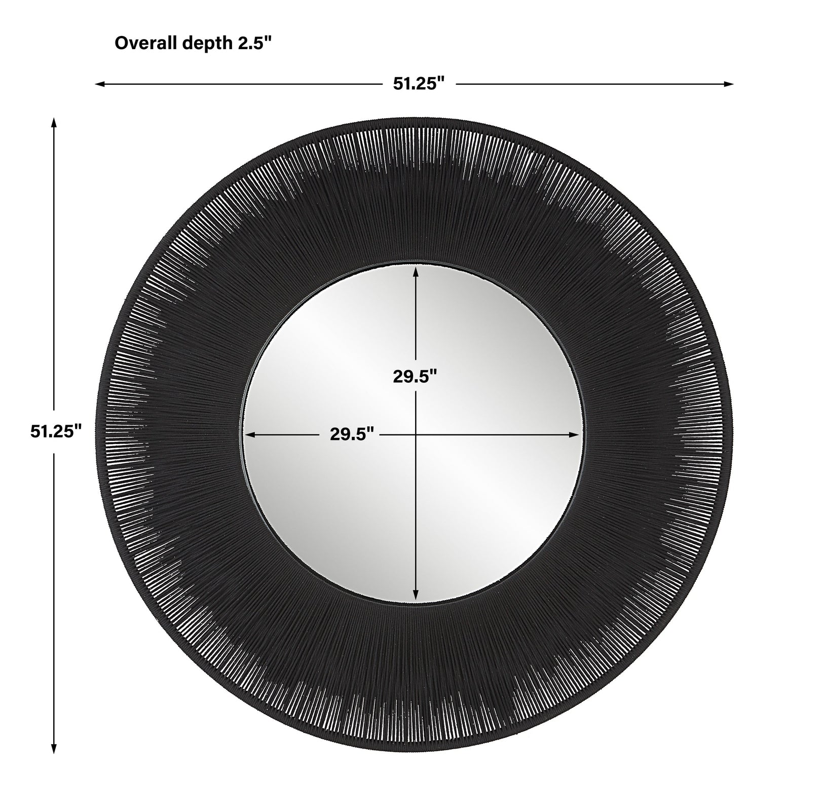 Uttermost Sailor's Knot Round Mirror