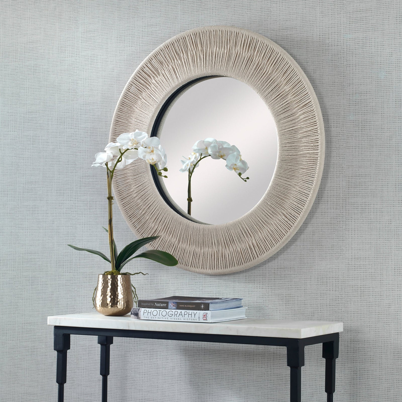 Uttermost Sailor's Knot Round Mirror