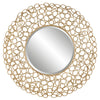 Uttermost Swirl Round Gold Mirror