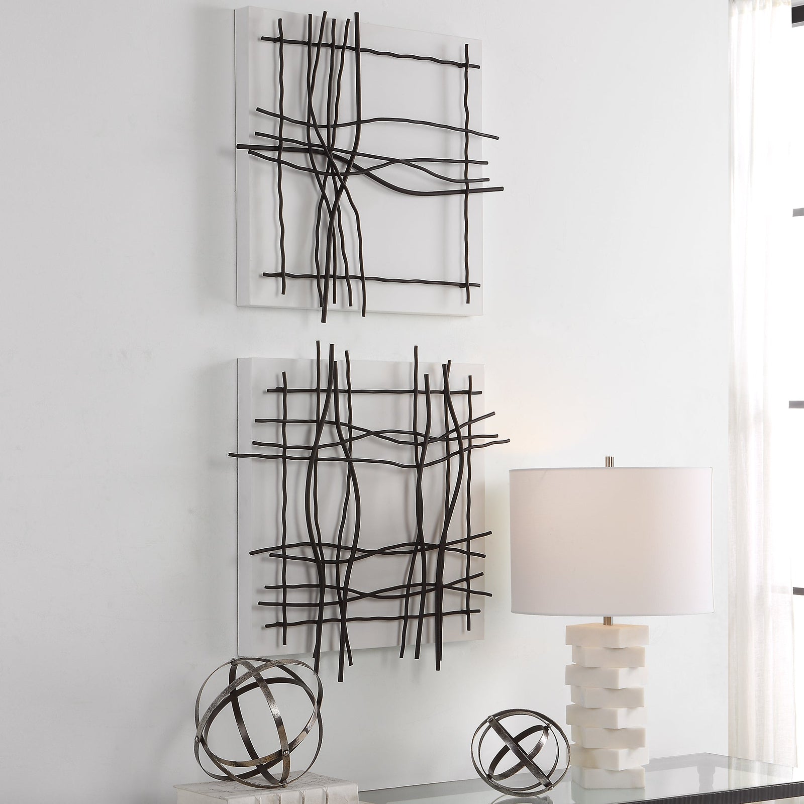 Uttermost Genesis Metal Wall Decor - Set of 2