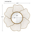 Uttermost Blossom Gold Floral Mirror