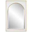 Uttermost Crisanta Gloss White Arch Mirror