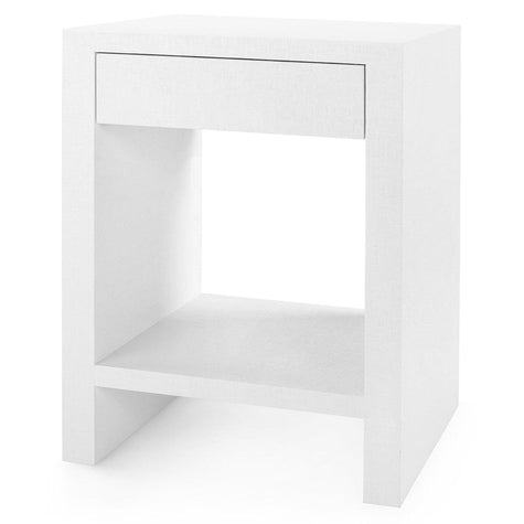 Villa & House Morgan Grasscloth 1-Drawer Side Table by Bungalow 5