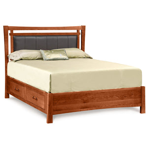 Copeland Monterey Storage Bed with Upholstered Panel - Sunbrella Upholstery